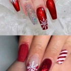 Karácsonyi nail art minták 2021