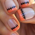 Egyszerű halloween nail art minták
