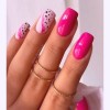 Nails design 2021 rózsaszín