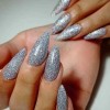 Glitter stiletto nails