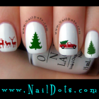 Karácsonyi nail art matricák