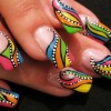Nail art minták színes