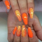 Narancssárga köröm minták