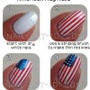 Amerikai zászló köröm minták