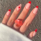 Valentine shellac nails
