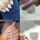 Sparkle powder nails