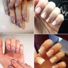 Glitter fade nails