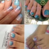 Glitter toe nails