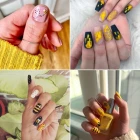 Bumble Bee nails minták