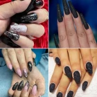 Nails fekete csillogás