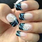 Nail art zebra